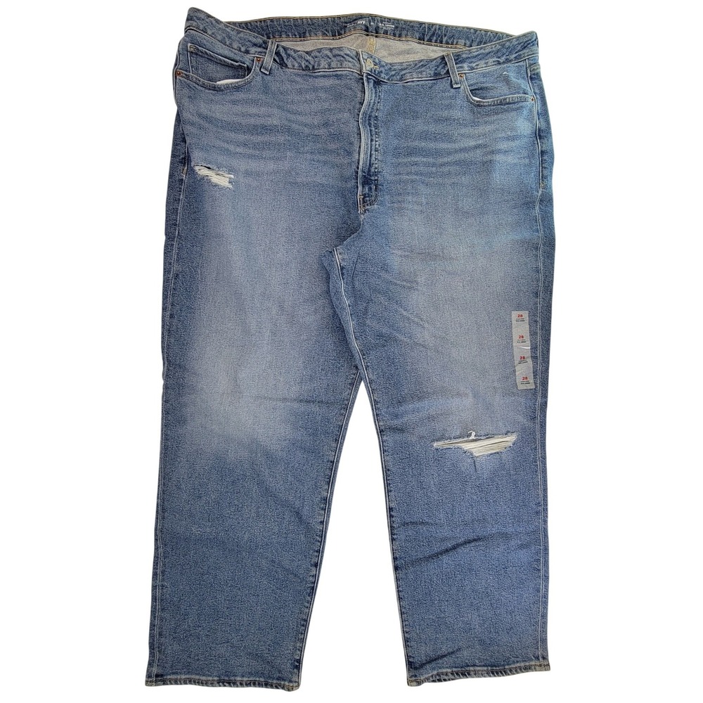 OLD NAVY Womens Jeans Loose Fit Distressed Medium Wash Size 28